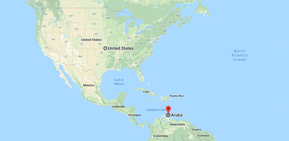 Where Is Aruba Located On The Map Geography This Caribbean Island
