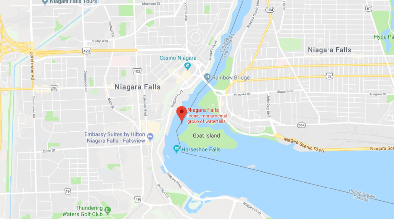 Map of Niagara Falls