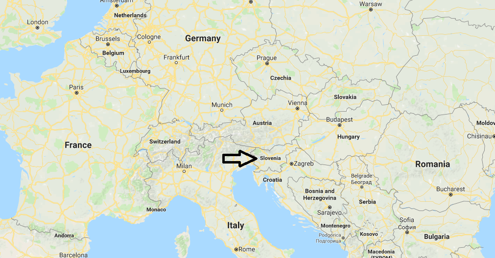 Map of Slovenia