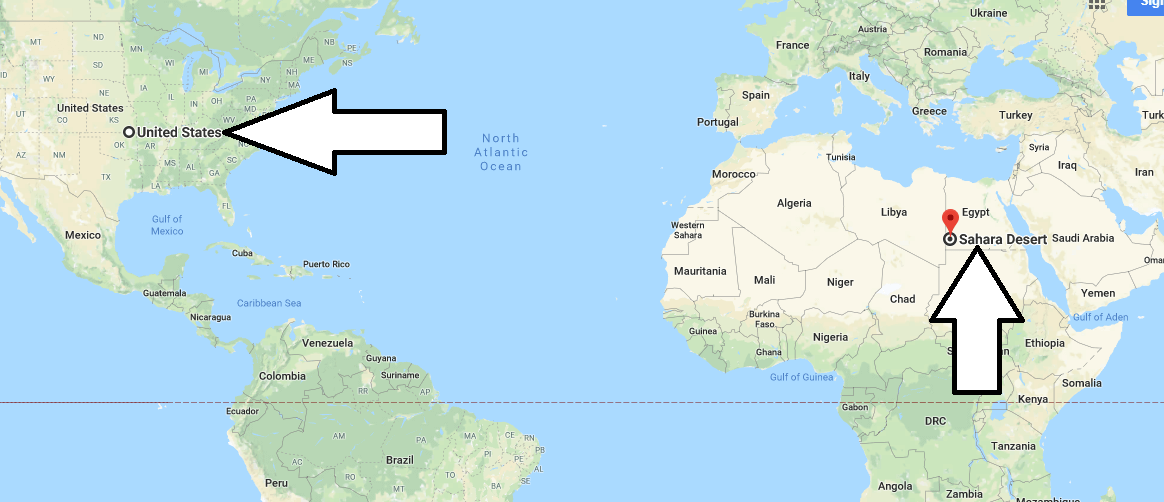 Where is the Sahara Desert Located On A Map