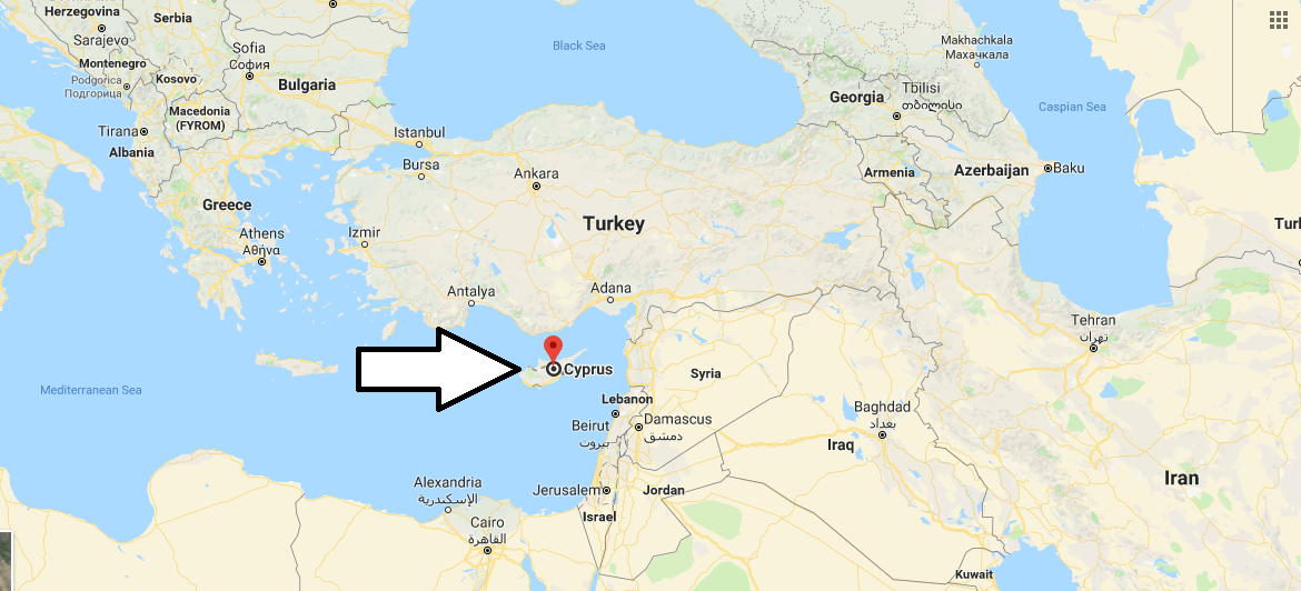 Where is Cyprus Located in The World Cyprus Map