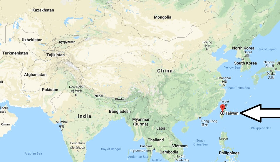 Where is Taiwan - Where is Taiwan Located in The World -Taiwan Map