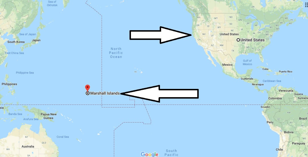 Where is Marshall Islands Located in the World Map