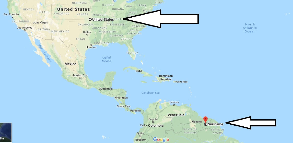Where is Suriname - Where is Suriname Located in The World - Suriname Map
