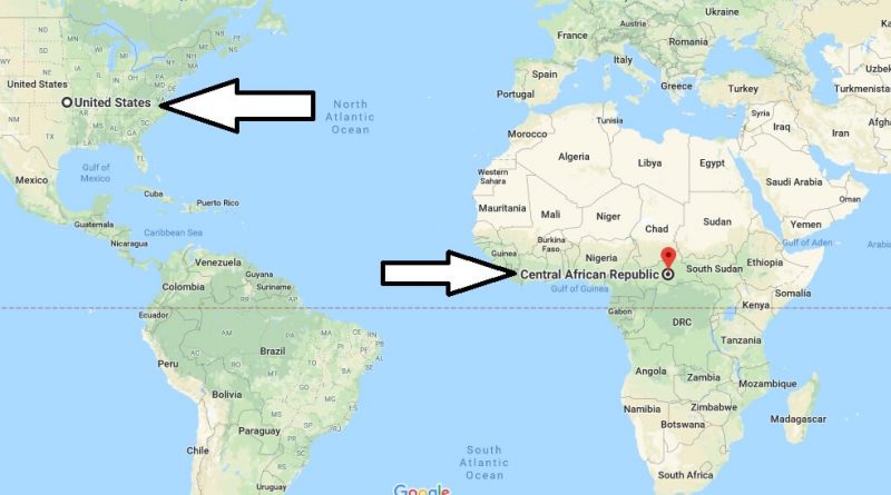 Where Is The Central African Republic Located In The World Map