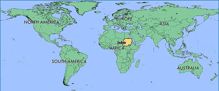 Where Is Sudan What Country And Continent Is Sudan Where Is Map