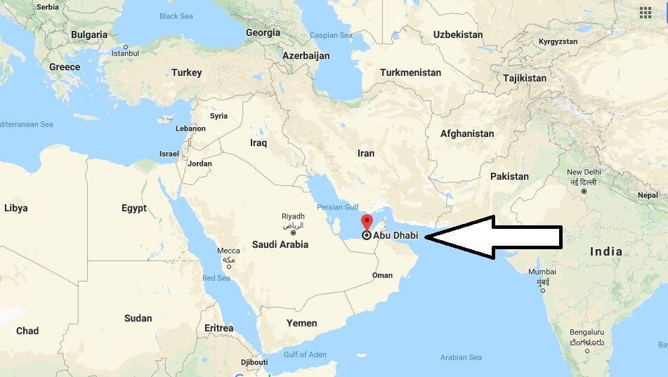 Where is Abu Dhabi - What Country is Abu Dhabi in - Abu Dhabi Map