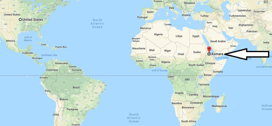 Where is Asmara - What Country is Asmara in - Asmara Map