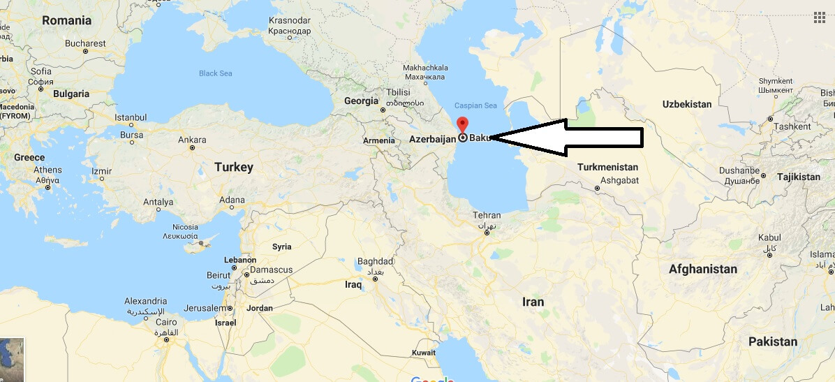 Where is Baku - What Country is Baku in - Baku Map