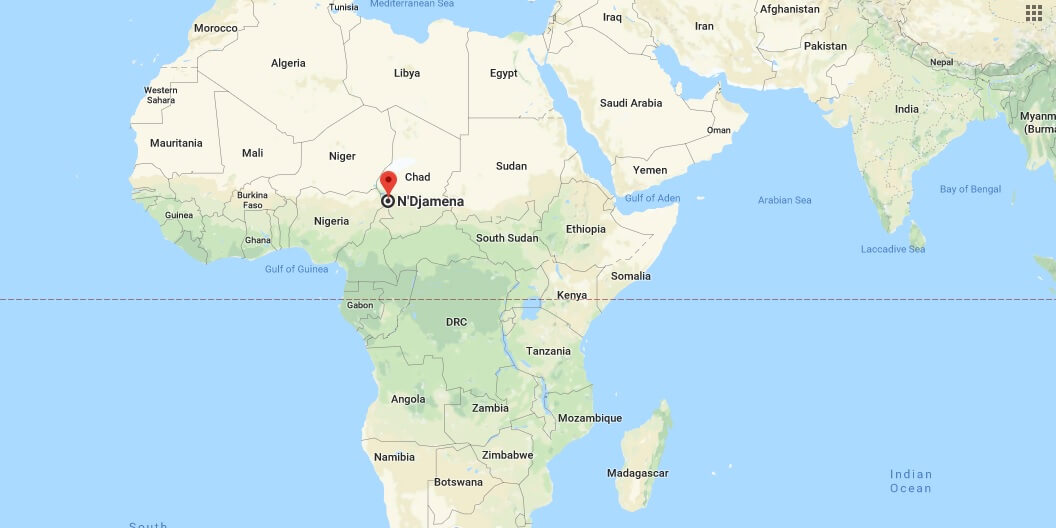 Where is N'Djamena - What Country is N'Djamena in - N'Djamena Map