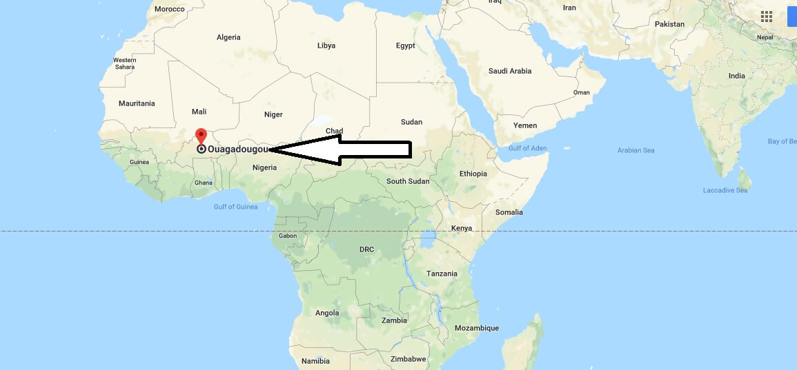 Where is Ouagadougou - What Country is Ouagadougou in - Ouagadougou Map
