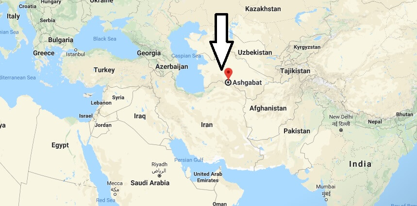 Where is Ashgabat - What Country is Ashgabat in - Ashgabat Map