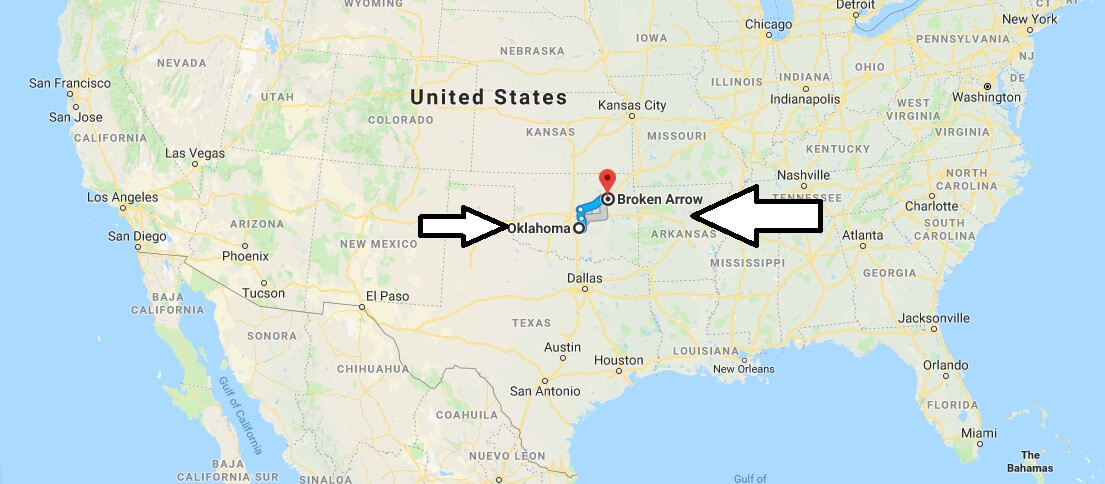 Where is Broken Arrow Oklahoma Located Map? What County is Broken Arrow?