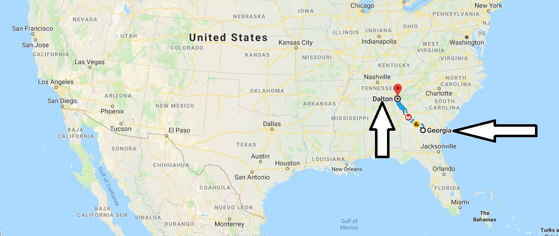 Where is Dalton Georgia (GA) Located Map? What County is Dalton?