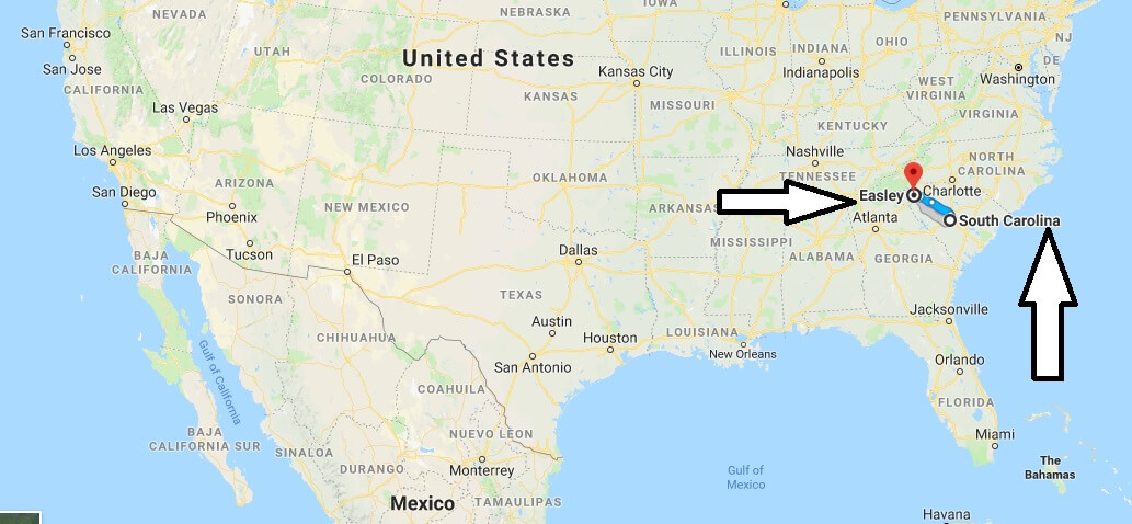 Where is Easley South Carolina (SC) Located Map? What County is Easley?