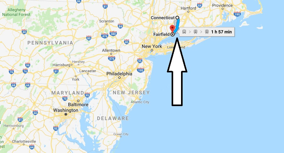 Where is Fairfield Connecticut (CT) Located Map? What County is Fairfield?