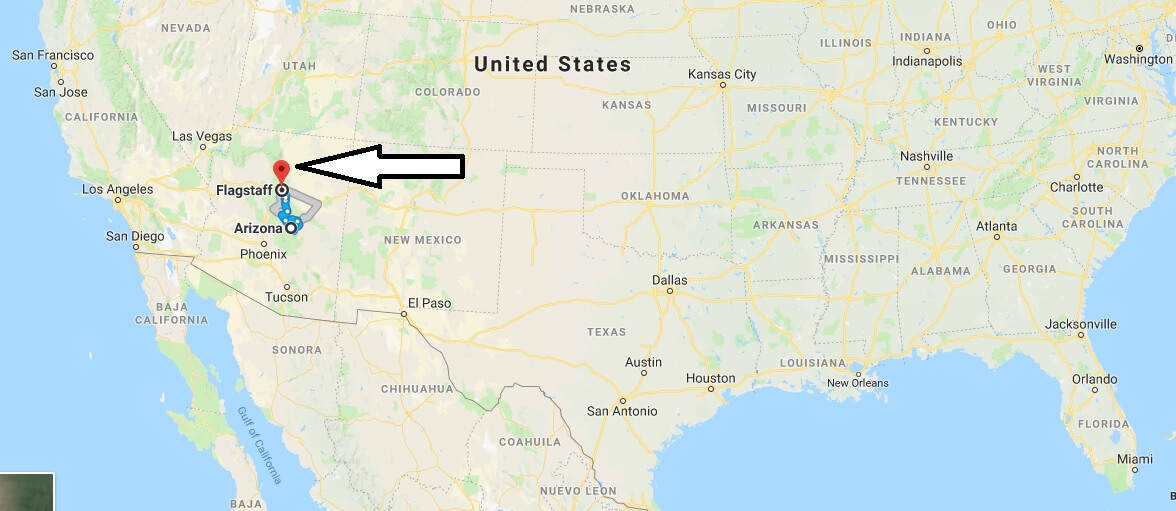 Where is Flagstaff Arizona (AZ) Located Map? What County is Flagstaff?