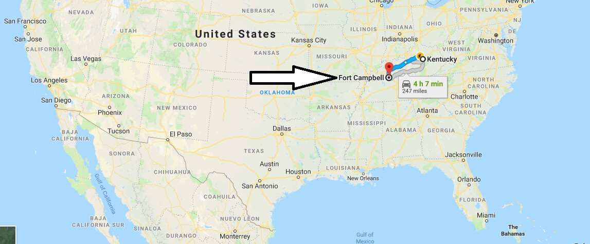 Where is Fort Campbell Kentucky (KY) Located Map - What County is Fort Campbell