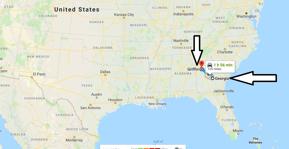 Where is Griffin Georgia (GA) Located Map - What County is Griffin