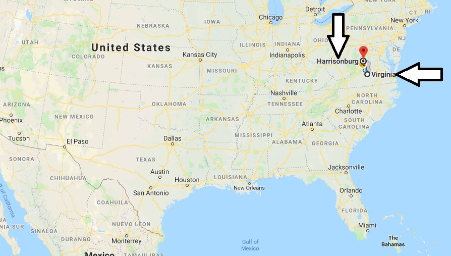 Where is Harrisonburg Virginia (VA) Located Map? What County is Harrisonburg?