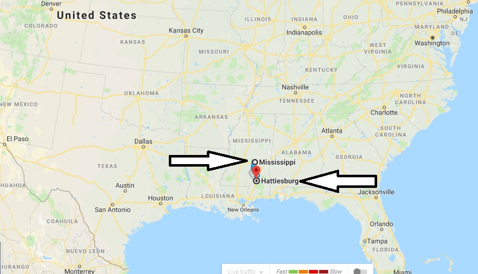 Where is Hattiesburg Mississippi (MS) Located Map? What County is Hattiesburg?