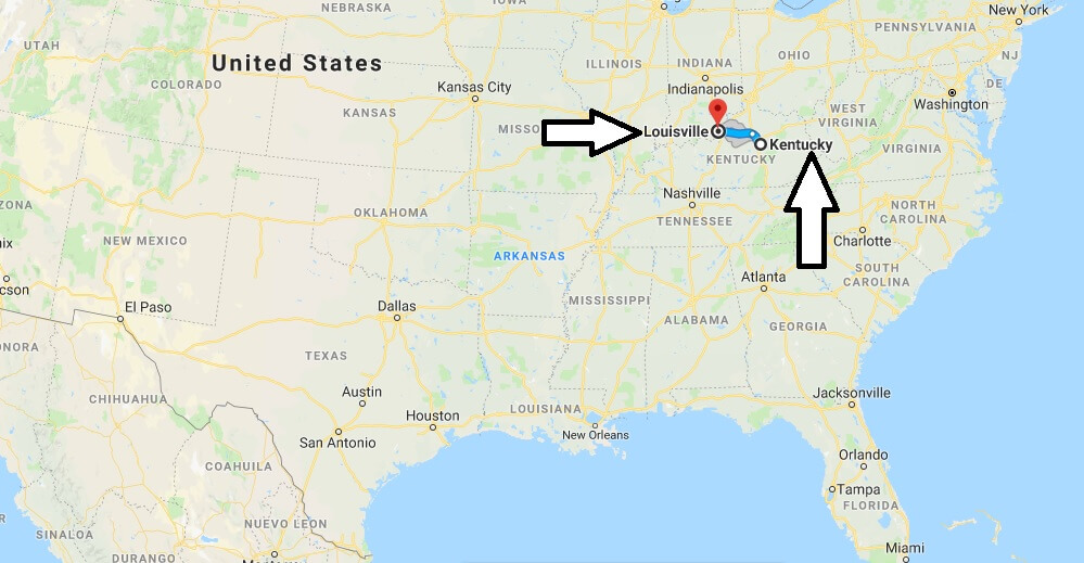 Where is Louisville Kentucky (KY) Located Map? What County is Louisville?