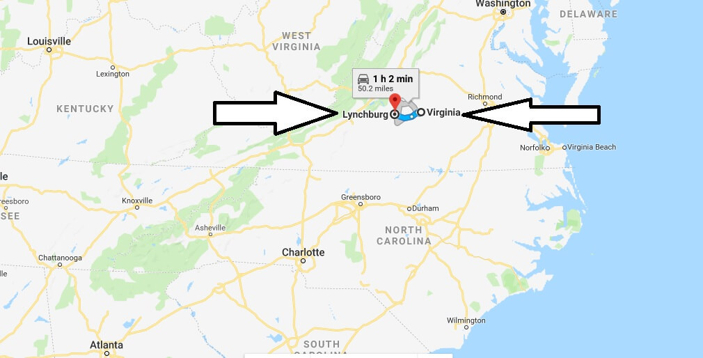 Where is Lynchburg Virginia (VA) Located Map? What County is Lynchburg?