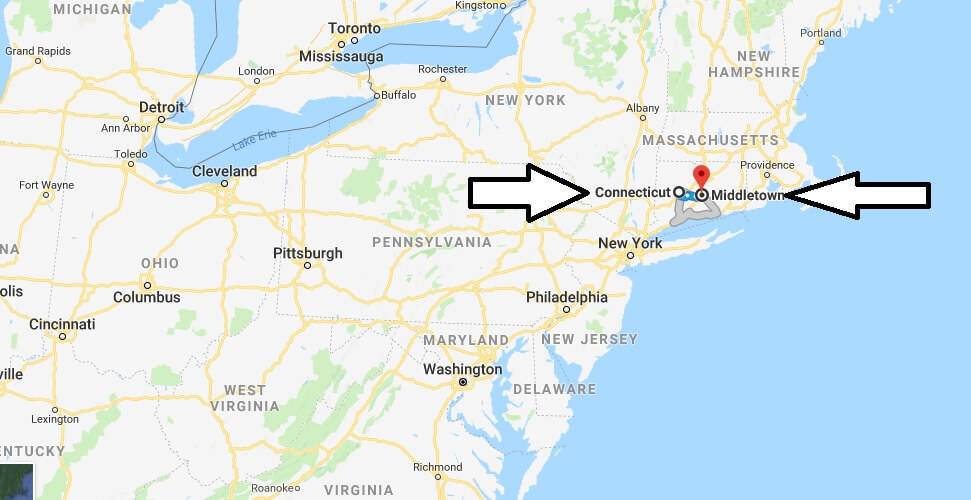 Where is Middletown Connecticut (CT) Located Map? What County is Middletown?