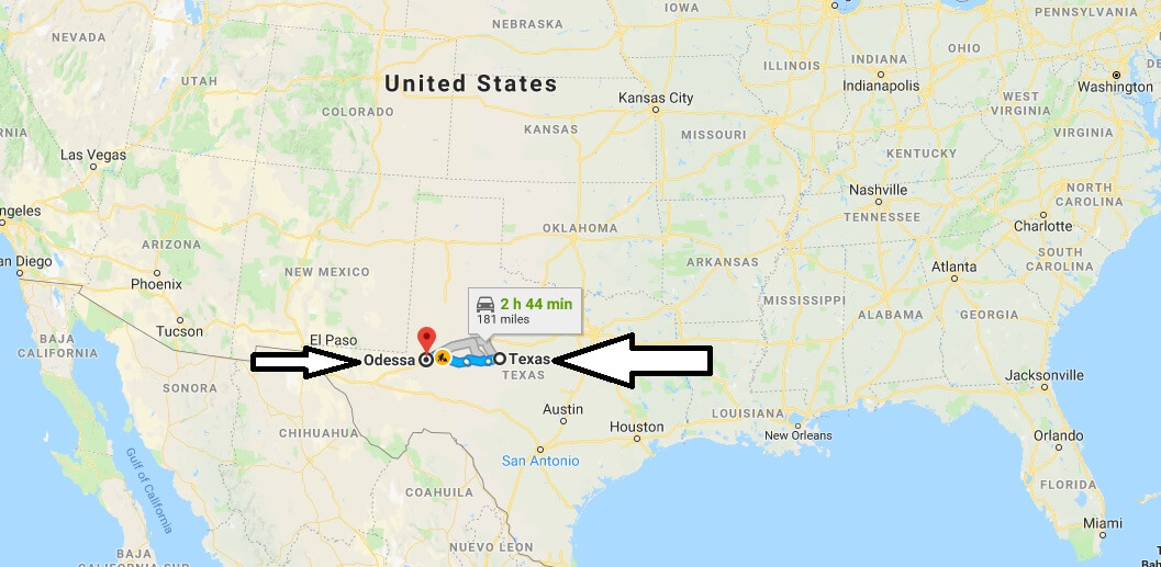 Where is Odessa Texas (TX), Located Map? What County is Odessa?