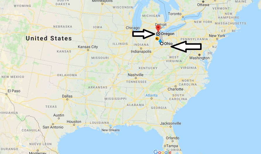 Where is Oregon Ohio (OH), Located Map? What County is Oregon?