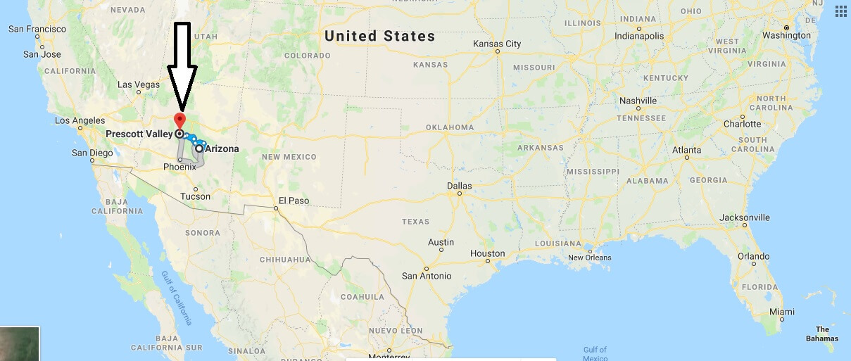 Where is Prescott Valley Arizona (AZ), Located Map? What County is Prescott Valley?