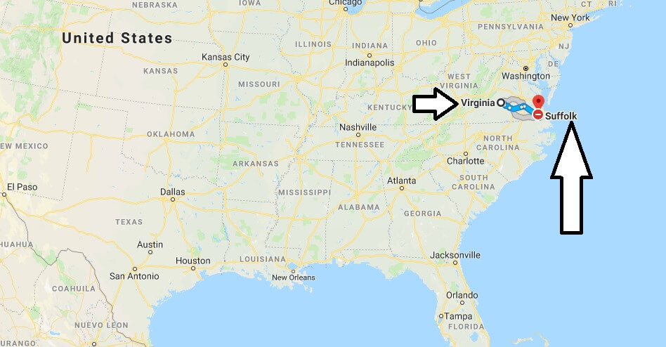 Where is Suffolk Virginia (VA), Located Map? What County is Suffolk?