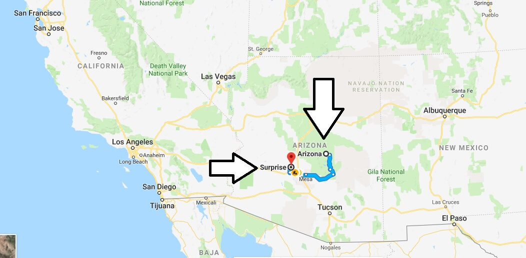 Where is Surprise Arizona (AZ), Located Map? What County is Surprise?