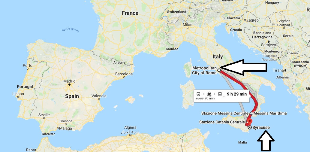 Where is Syracuse Italy Located Map? What County is Syracuse? Where