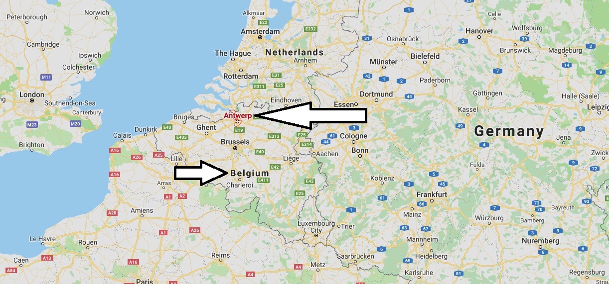 Where is Antwerp - What Country is Antwerp in - Antwerp Map