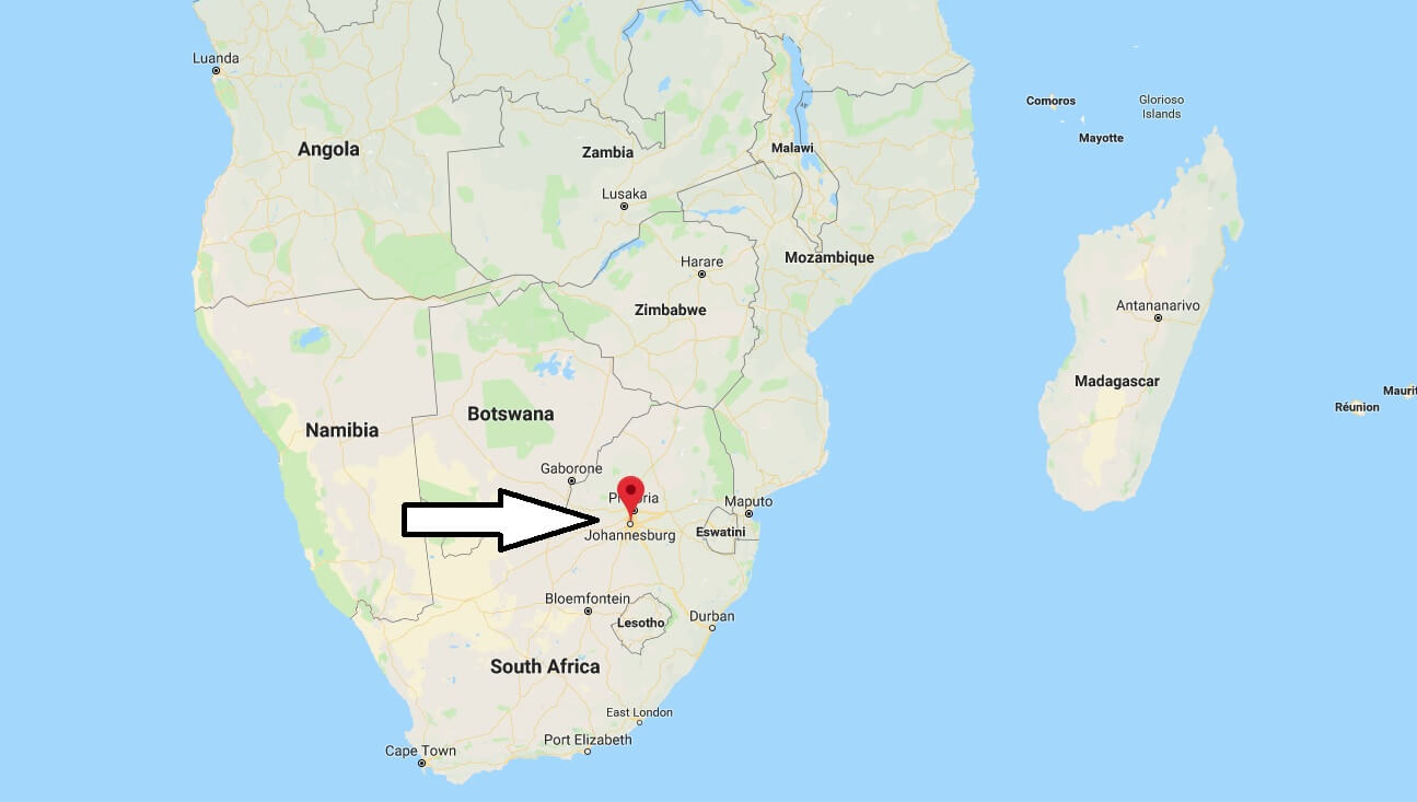 Where Is Johannesburg What Country Is Johannesburg In Johannesburg Map 