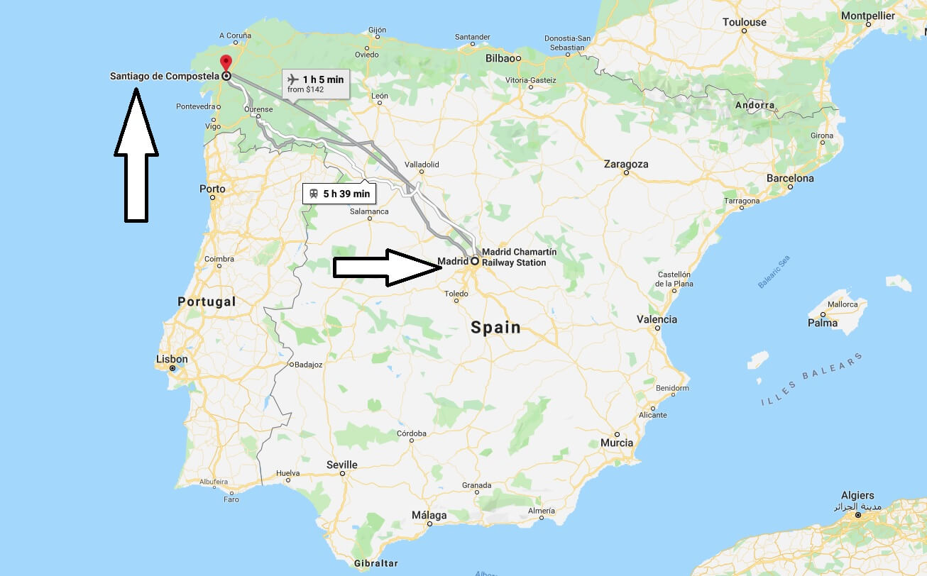 Where is Santiago de Compostela? What Country is Santiago de Compostela in? Santiago de Compostela Map