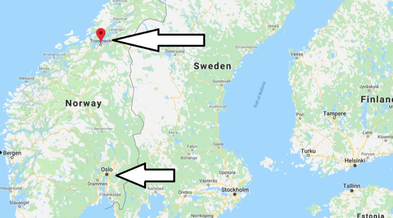 Where is Trondheim? What Country is Trondheim in? Trondheim Map