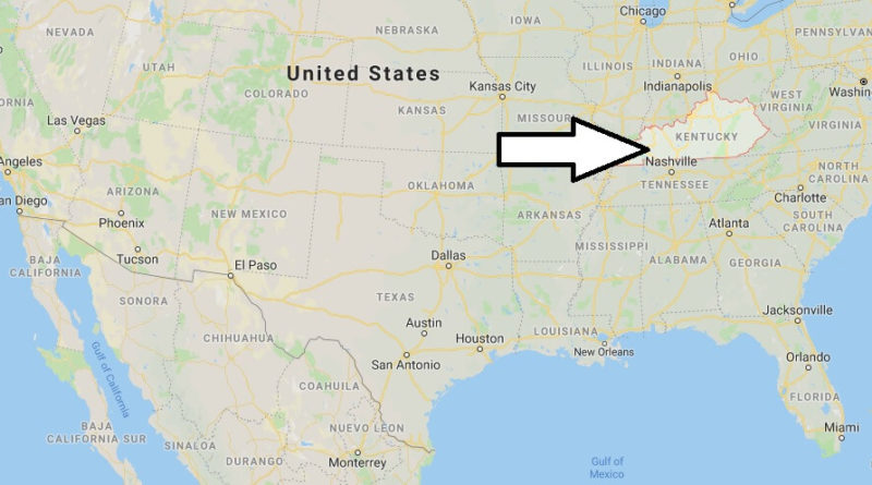 Where is Kentucky - What Country is Kentucky in - Kentucky Map