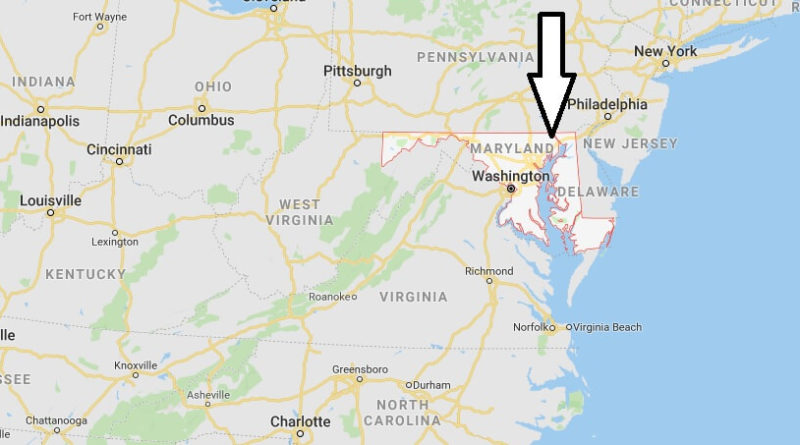Where is Maryland? What Country is Maryland in? Maryland Map