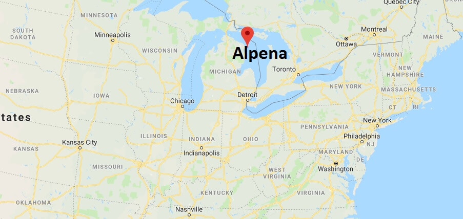 Where is Alpena, Michigan? What County is Alpena? Alpena Map Located