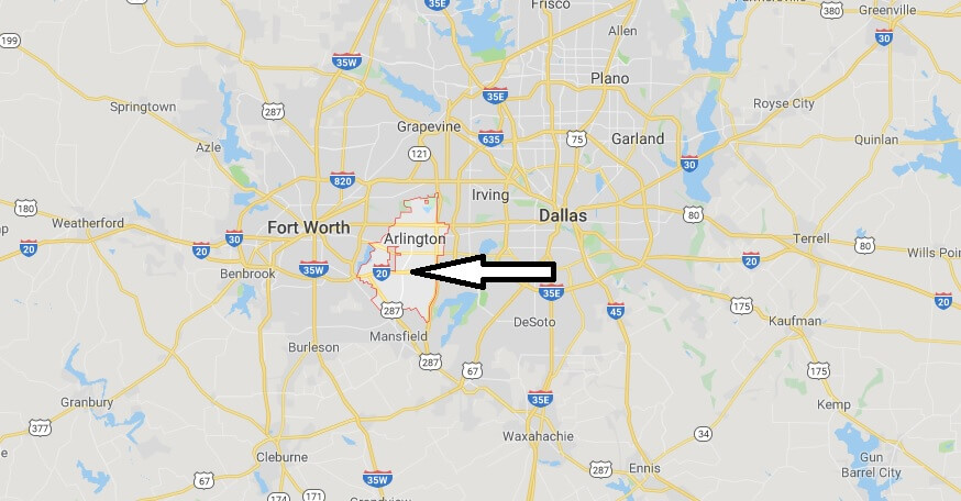 Where is Arlington, Texas? What County is Arlington? Arlington Map Located