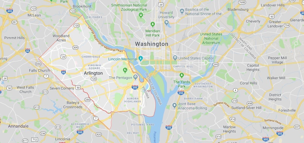 Where is Arlington, Virginia? What County is Arlington? Arlington Map Located