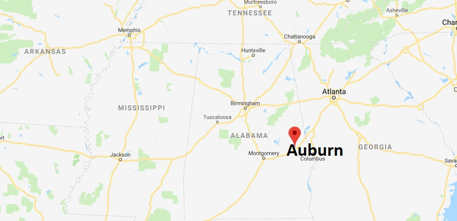Where is Auburn, Alabama? What County is Auburn? Auburn Map Located