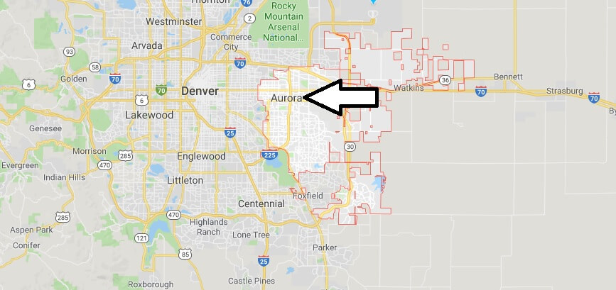 Where is Aurora, Colorado? What County is Aurora? Aurora Map Located