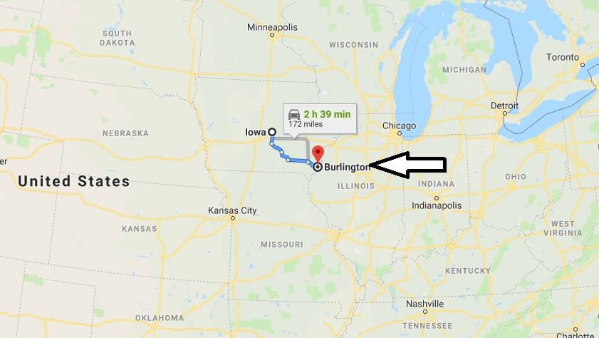 Where is Burlington, Iowa? What County is Burlington? Burlington Map Located