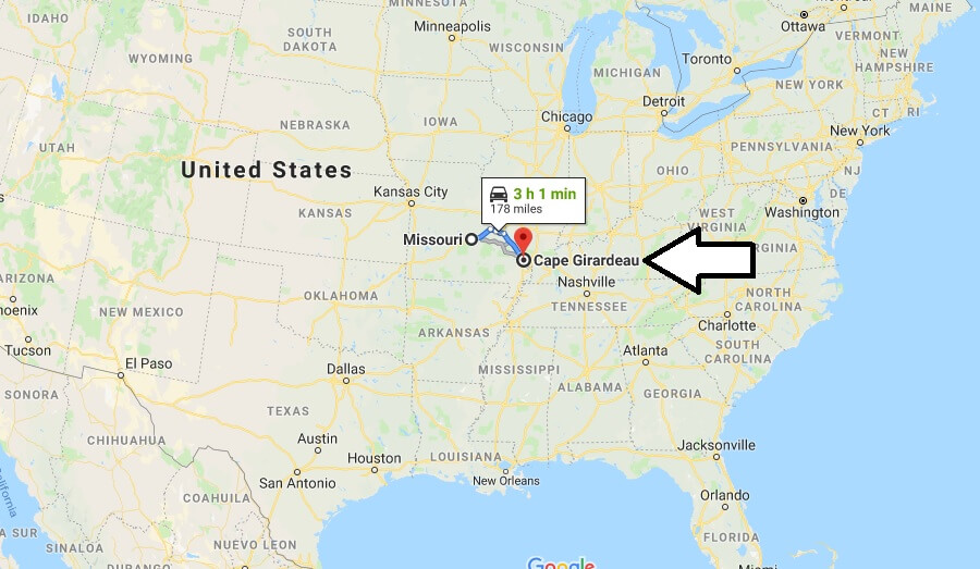 Where is Cape Girardeau, Missouri? What County is Cape Girardeau? Cape Girardeau Map Located