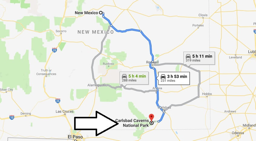 Where is Carlsbad Caverns National Park? What city is Carlsbad Caverns? How do I get to Carlsbad Caverns
