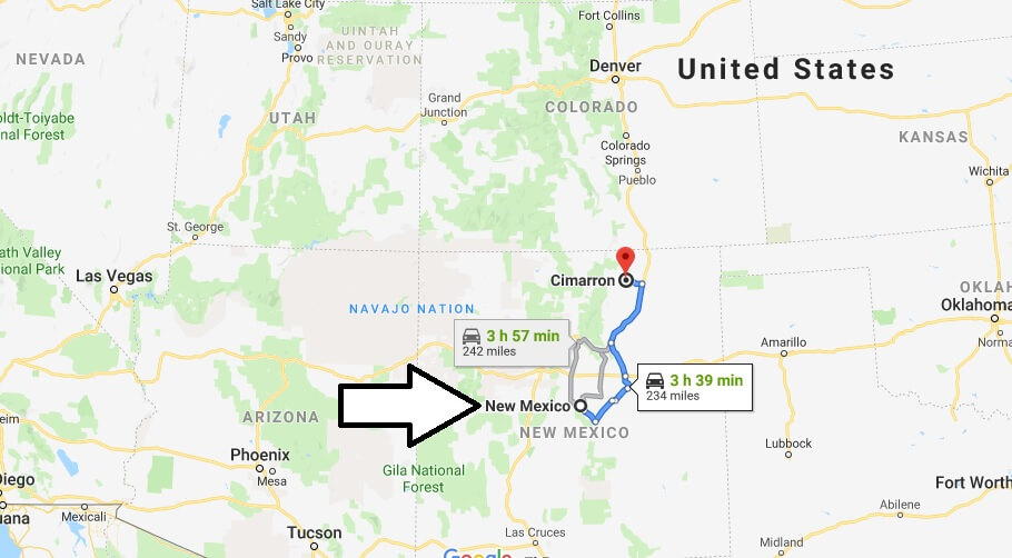 Where is Cimarron, New Mexico? What County is Cimarron? Cimarron Map Located