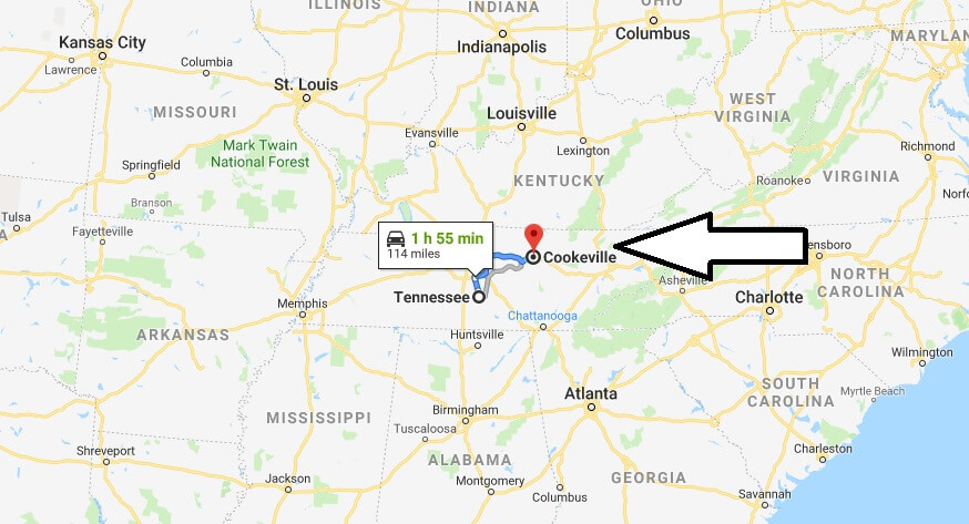 Where is Cookeville, Tennessee? What County is Cookeville? Cookeville Map Located